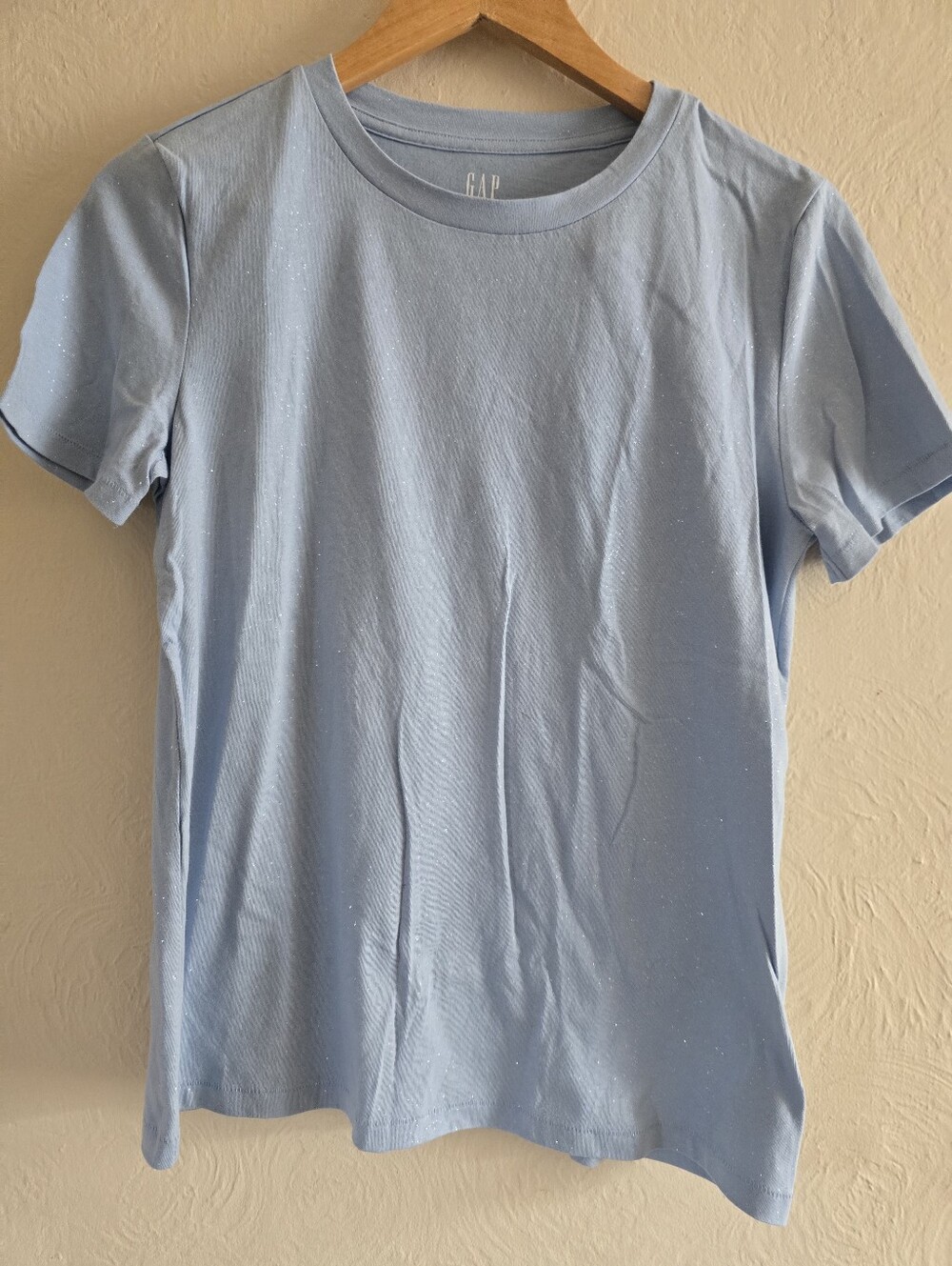 NWT! Gap, Vintage Cotton Shine T-Shirt, Blue Sparkle, Size Small, MSRP $29.95